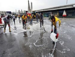 Gıda üssünde kapsamlı temizlik