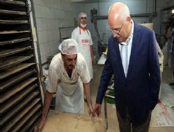 Başkan'dan pide denetimi