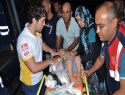 Kolunu patoza sıkıştırdı