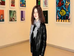 10 yaşında kişisel sergi açtı