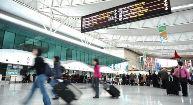 29 bin 542 turist 'Hava'dan iniş yaptı