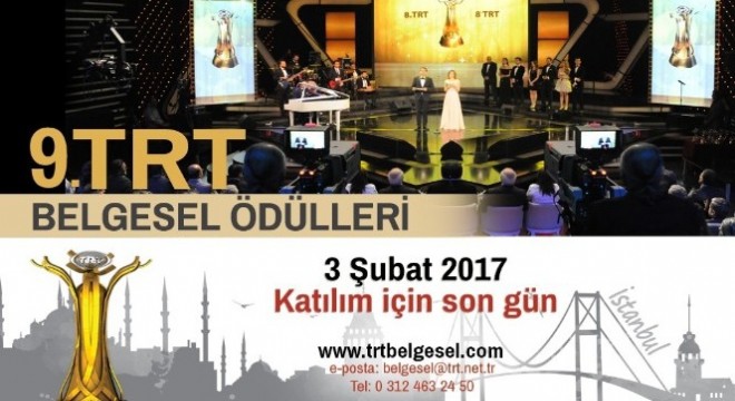 9. TRT Belgesel Ödülleri'ne başvurular devam ediyor