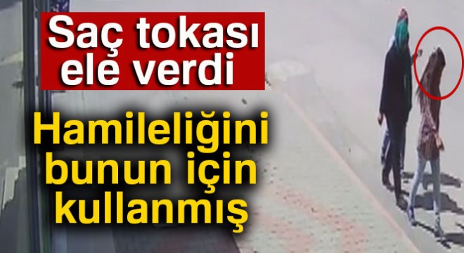 Aynı saç tokasını takınca...