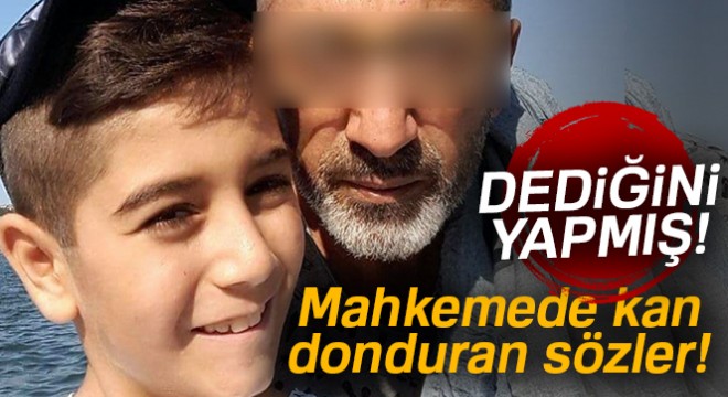 Babası tarafından öldürülen Yiğitcan'ın annesi mahkemede konuştu