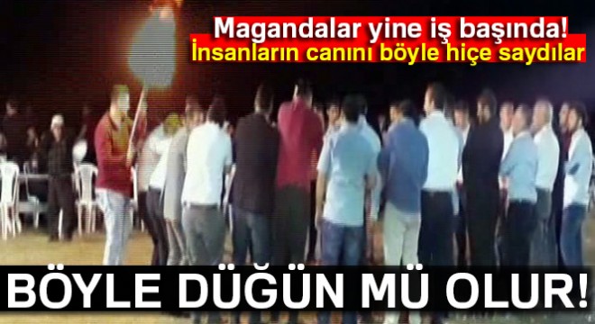 Başkentte tehlikeli düğün eğlencesi