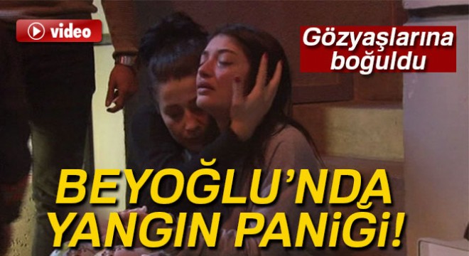 Beyoğlu'nda ofiste çıkan yangında 1 kişi mahsur kaldı