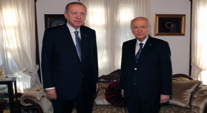 Cumhurbaşkanı Erdoğan, Bahçeli'yi ziyaret etti