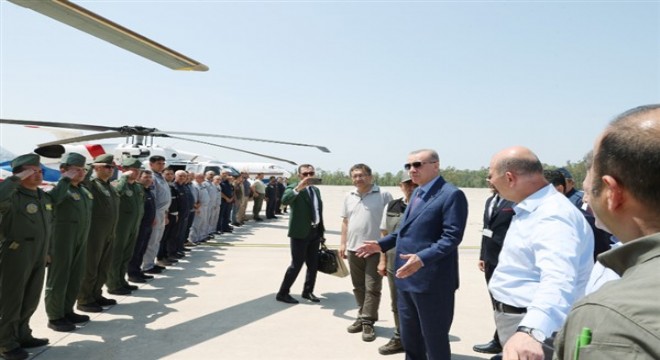 Cumhurbaşkanı Erdoğan Muğla'da yangına ilişkin bilgi aldı