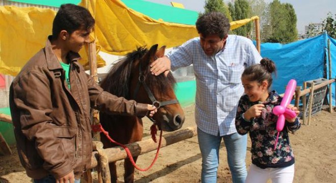 Diyabetli çocuklar doğada stres attı