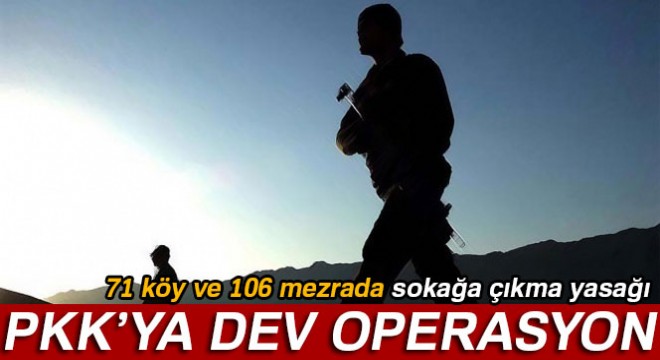 Diyarbakır'da PKK'ya dev operasyon