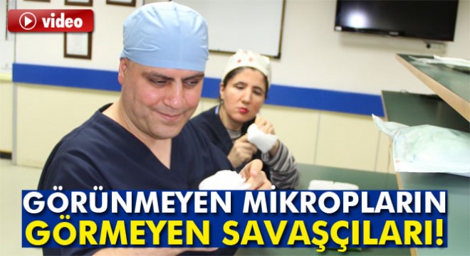Görme engelli iki arkadaş, hastanenin sterilizasyon ünitesinde mikroplarla savaşıyor