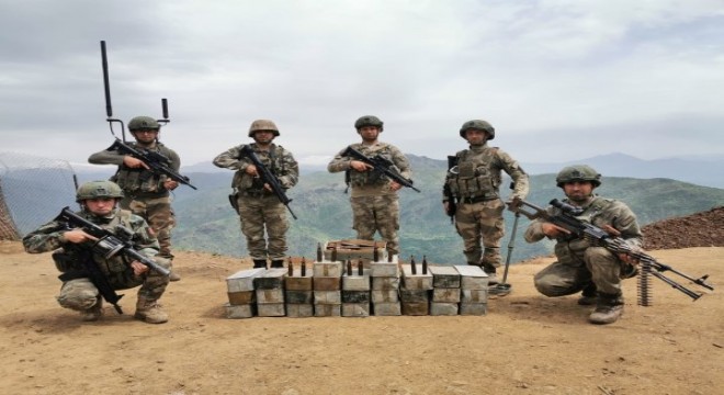 Hakurk'ta, 1410 adet doçka uçaksavar mermisi ele geçirildi