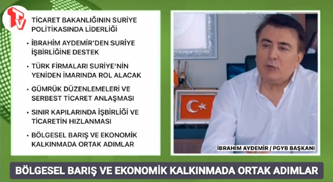 İbrahim Aydemir'den Suriye ile İşbirliği Vurgusu