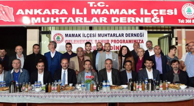 Muhtarlarla sahur buluşması