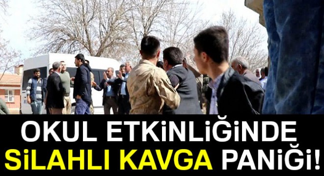 Okul etkinliğinde dehşet! Öğrenciler silahların ortasında kaldı...