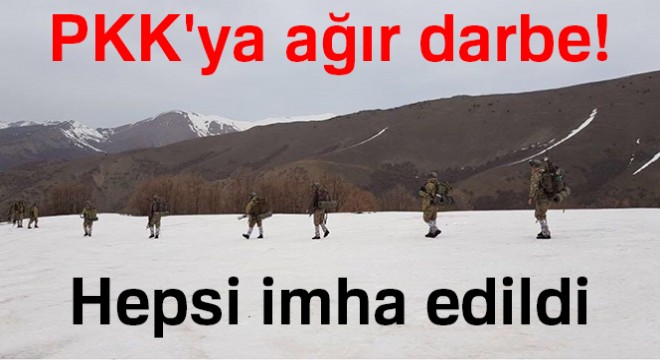 PKK'ya ağır darbe: 26 sığınak ile 2 el yapımı patlayıcı imha edildi