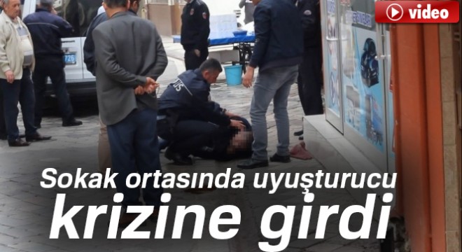 Sentetik uyuşturucu içtiği iddia edilen kişi kriz geçirdi