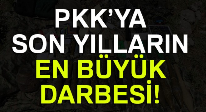 TSK'dan, bölücü terör örgütüne son yılların en büyük darbesi