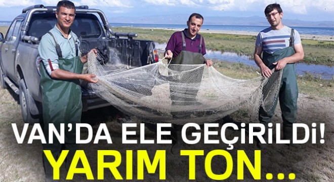 Van'da 500 kilogram kaçak avlanmış balık ele geçirildi